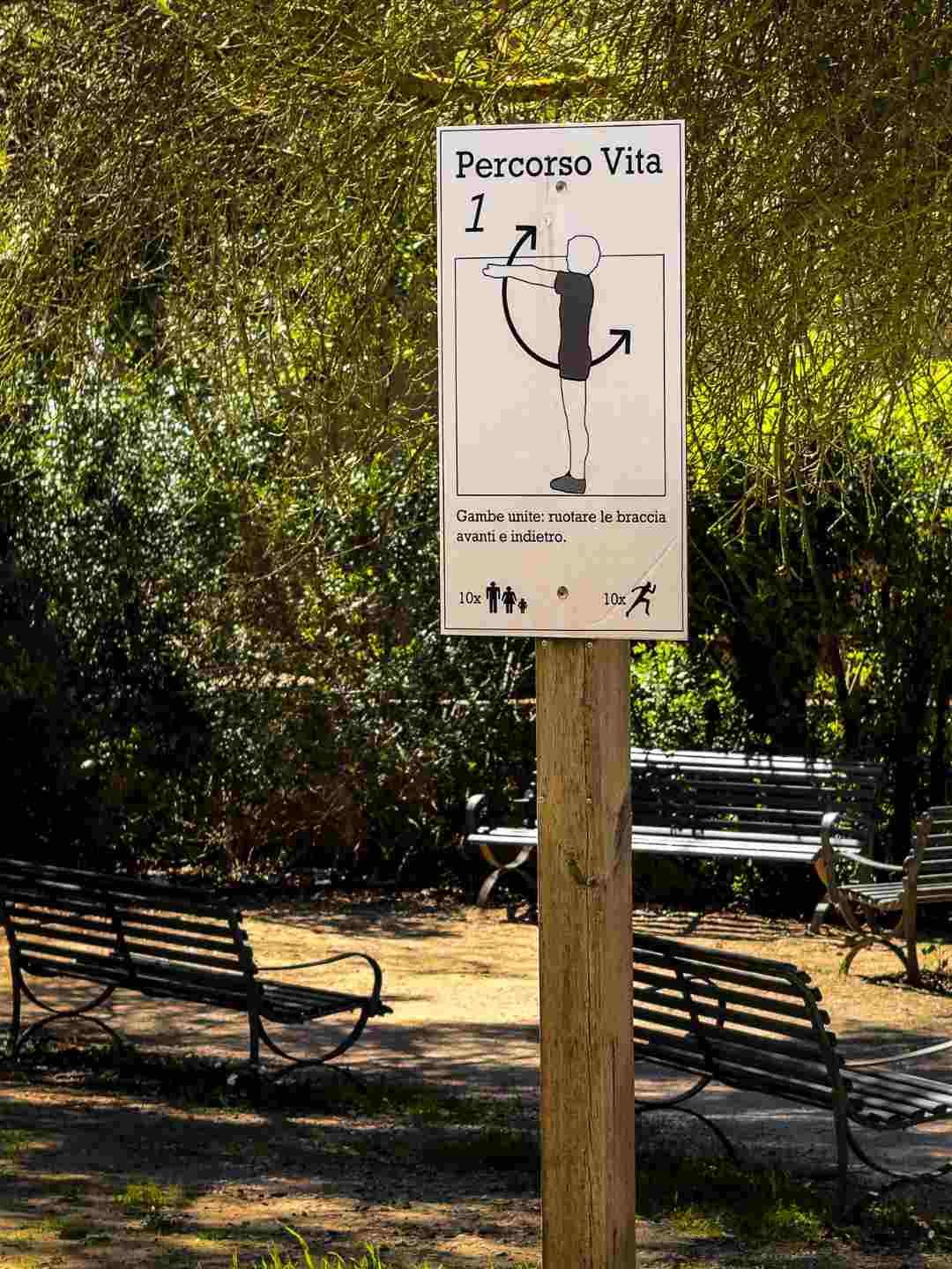 Percorso vita Giardino Louis Braille a Sassari